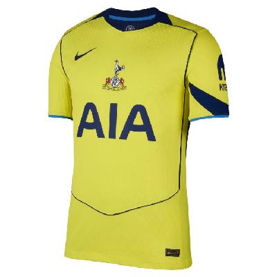 Футболна фланелка Nike Tottenham Hotspur Authentic Third Shirt 2025 2026 Adults - Yellow/Blue