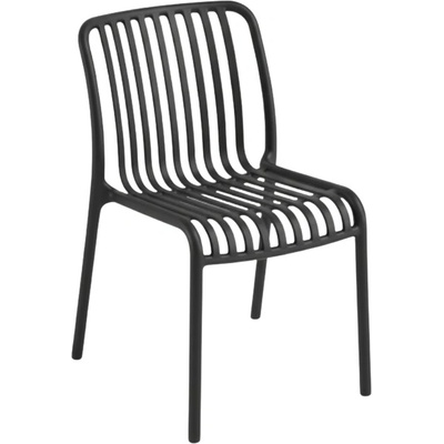 Textilomanie Plastová židle TREGO, antracitová