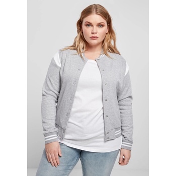 Urban Classics Дамско яке в сиво от Urban Classics Ladies Organic Inset College Sweat UB-TB3776-01219 - Сив, размер 5XL