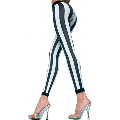 Vertical Striped leggins Black/White