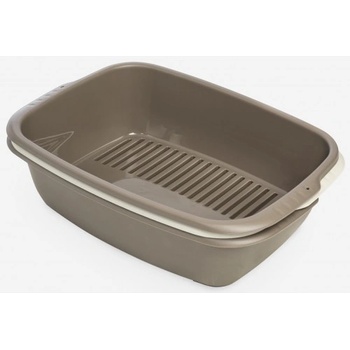 MPS Italian Pet Products MISO - Открита тоалетна с борд и сито за почистване - 54 × 38, 5 x 16 (височина) см, MPS Италия - 06443