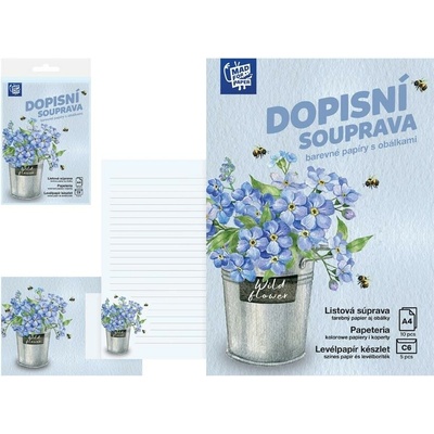 MFP paper Dopisní papír barevný LUX 5+10 (Květy)
