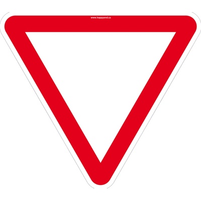 Podlahová značka – Dej přednost v jízdě, 50 cm, PE BY 369AC