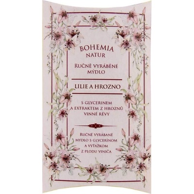 Bohemia Gifts & Cosmetics ručne vyrábané toaletné mydlo vínna réva 100 g