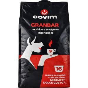 Covim Кафе капсули Covim Granbar съвместими с Dolce Gusto, 16 бр
