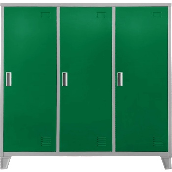 Carmen Метален шкаф Carmen CR-1605-3 JZ - сив / тъмнозелен (3580179_91)