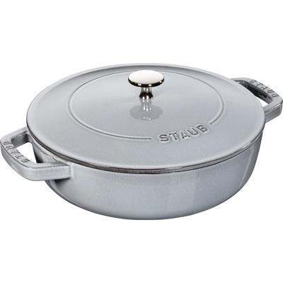 Staub Chistera kastrol s poklicí 28 cm 3,7 l šedý
