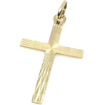 Diante Zlatý přívěsek křížek 59633475
