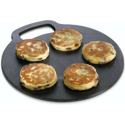 KitchenCraft Plotýnka 27 cm litinová kulatá STONE