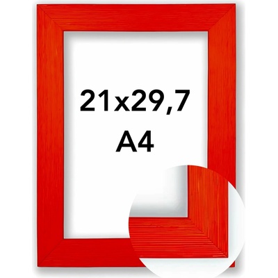 Fotorámeček Lenna Rozměr: A4 - 21 x 29,7 cm, Barva: Oranžová, Typ zasklení: Plexi