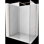 Mexen Kioto душ кабина Walk-in 160 x 100 см, прозрачна, матирано медно покритие (800-160-202-65-00-100)