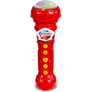 Bontempi Детски караоке микрофон - светлинни ефекти, 25 мелодии, различни звуци (412010)