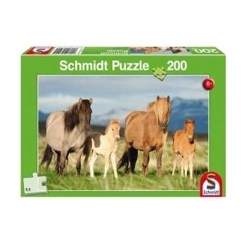 Schmidt Spiele Puzzle 200 Horses - family picture G3