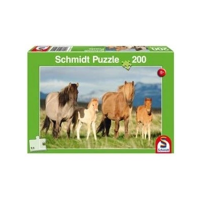 Schmidt Spiele Puzzle 200 Horses - family picture G3