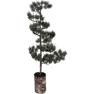Umělý stromek na podstavci ve tvaru kmene s LED světýlky Sheenie M – 28x28x80 cm / 3xAAA