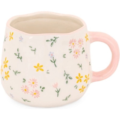 Sass & Belle Кремава глинена чаша 375 ml Ditsy - Sass & Belle (CZQ350)