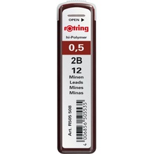 Rotring tuhy do mikrotužky 0,5 mm, 2B S0312630 12 ks