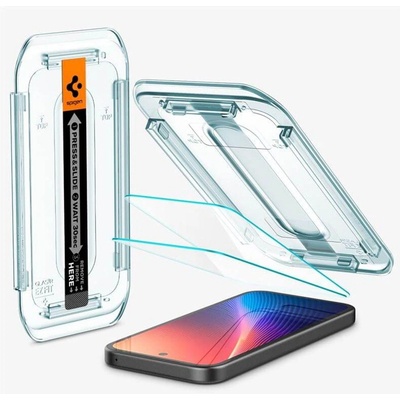 Spigen Стъклен Протектор за Google Pixel 9A, Spigen EZ Fit Glass 2бр. , Прозрачен (AGL08938)