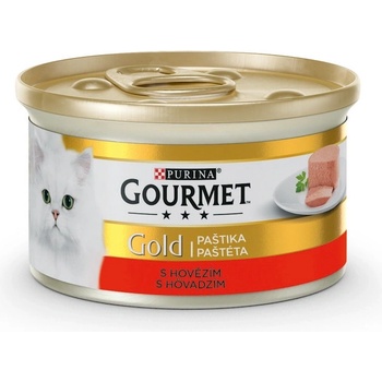 Gourmet Gold kočka pašt. jemná s hovězím 85 g