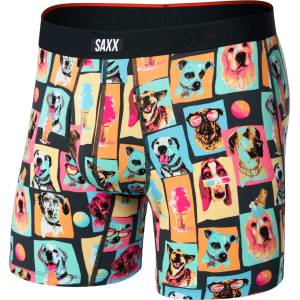 Saxx Мъжко синтетично термобельо Saxx Vibe Xtra Boxer Brief Fly Synthetic base layer - Summer Dogs Of Saxx / Multi - размер XXL (014-2279-2614)