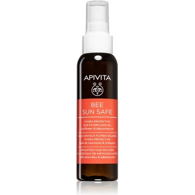 APIVITA Bee Sun Safe Hair Oil хидратиращо олио за изтощена от слънце коса 100ml