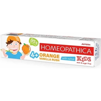 ASTERA Паста за зъби ASTERA HOMEOPATHICA KIDS 4+ Orange & Vanilla Rush 50 мл (Рђ-2010-000476_7)