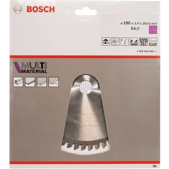 Bosch pilové kotouče Multi Material 180x20/16x2,4/1,8x54z (2.608.640.508)