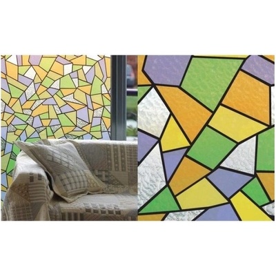 Patifix Фолио за стъкло цветни орнаменти - ширина 90 см