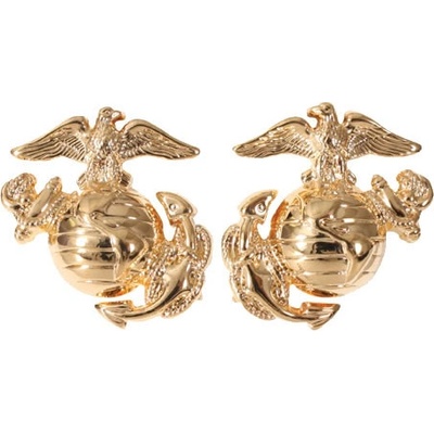 ROTHCO Odznak SUBDUED MARINE CORP GLOBE & ANCHOR ZLATÁ