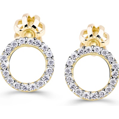 Cutie Jewellery úžasné náušnice zo žltého zlata Z60240-30-10-X-1