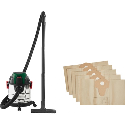 Parkside® Vysávač na mokré a suché vysávanie PWD 12 B1 + Filtračné vrecká, 12 kusov (800013738)