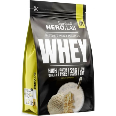 Hero. Lab Instant Whey Protein, бял шоколад, 750 g, Hero. Lab