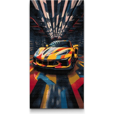 Vymalujsisam.cz Diamantové malování Luxusní automobil 40 x 80 cm na plastové desce Diamanty Čtvercové
