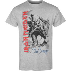 Low frequency мъжка тениска Iron Maiden - Trooper Close-Up - сива - LOW FREQUENCY - IM031TS