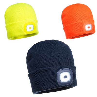 PORTWEST Зимна шапка с led лампа - видимост и топлина (b029)