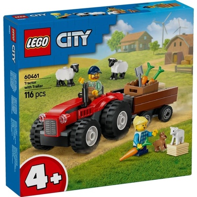 LEGO® City - Red Farm Tractor with Trailer & Sheep (60461)