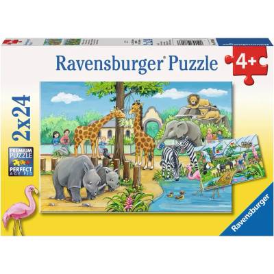 Ravensburger - Puzzle 2x24 Welcome to the Zoo - 40 - 99 piese