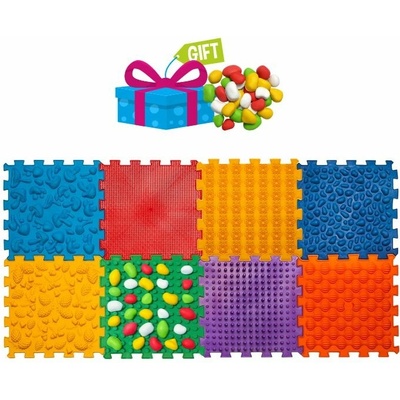 Ortek Masážna podložka Ortek Mix Puzzle, 8 dielov + modul Kamene 1ks