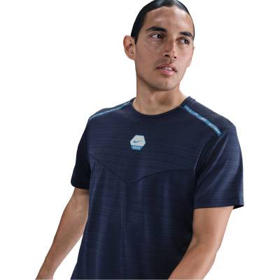 Nike Тениска Nike Nike City Run Tee Sn61 - Midnight Navy