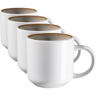Mäser Súprava hrnčekov na kávu Lunaria Brown 4 x 360 ml
