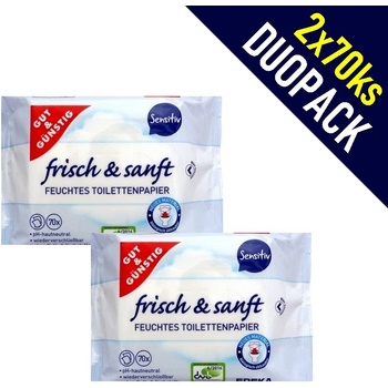 GUT&GÜNSTIG Frisch & Sanft SENSITIV 2 x 70 ks