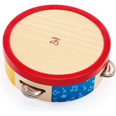 Hape Дървен музикален инструмент Hape - Тамбурина (H0607)