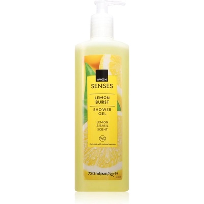 Avon Senses Lemon Burst освежаващ душ гел 720ml