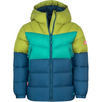 TROLLKIDS Детско синтетично яке Trollkids Kid's Kirkenes Jacket Synthetic jacket - Pear Green / Madeira Blue / Sea Green - размер 104 (EU) (703-6160-0413)