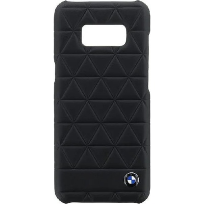 BMW Луксозен Кожен Калъф за Hexagon SAMSUNG S8, BMW Leather Case, Черен (BMHCS8HEXBK)