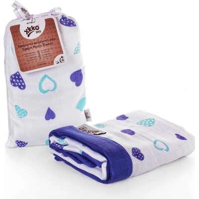 KIKKO Deka Hearts and Waves Ocean blue hearts