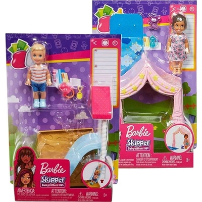 Mattel Игрален комплект Barbie, Детегледачка с аксесоари, Асортимент, 1710099