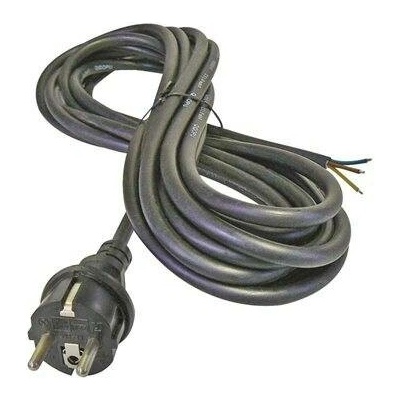 Flexo šňůra gumová 3x1,5 mm, 3m černá