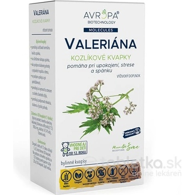 Avropa Valeriána Kozlík bylinné kvapky 50 ml