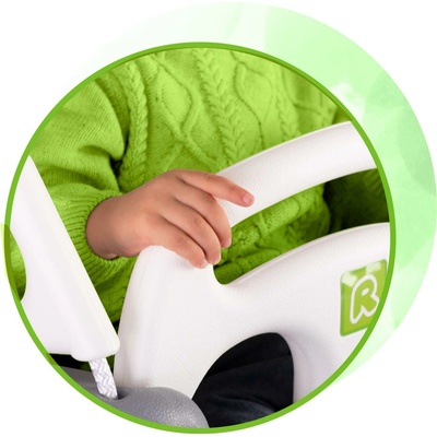 Ricokids Detská hojdačka 3v1 sivo-zelená